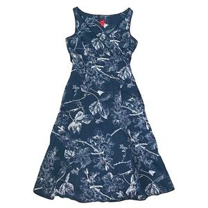 Esprit Floral Tie Waist Midlength Dress